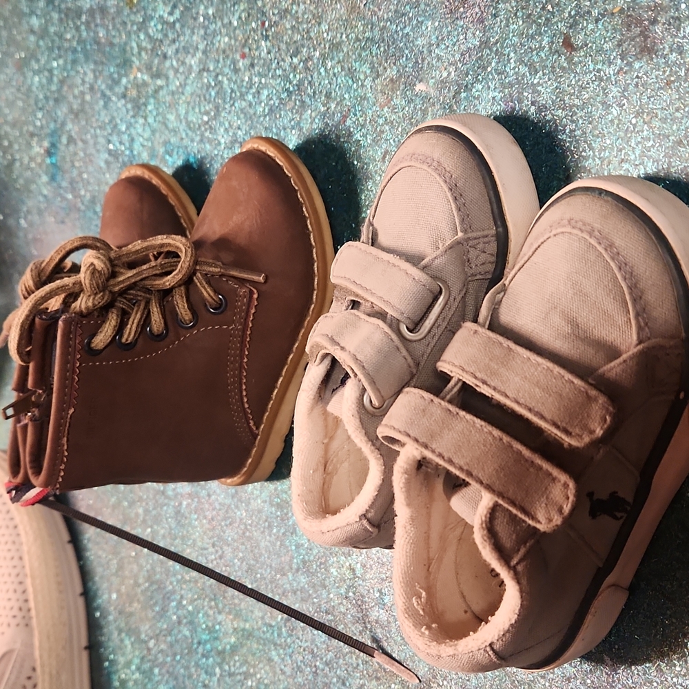 Polo and Tommy Hilfiger size 5 boys shoes